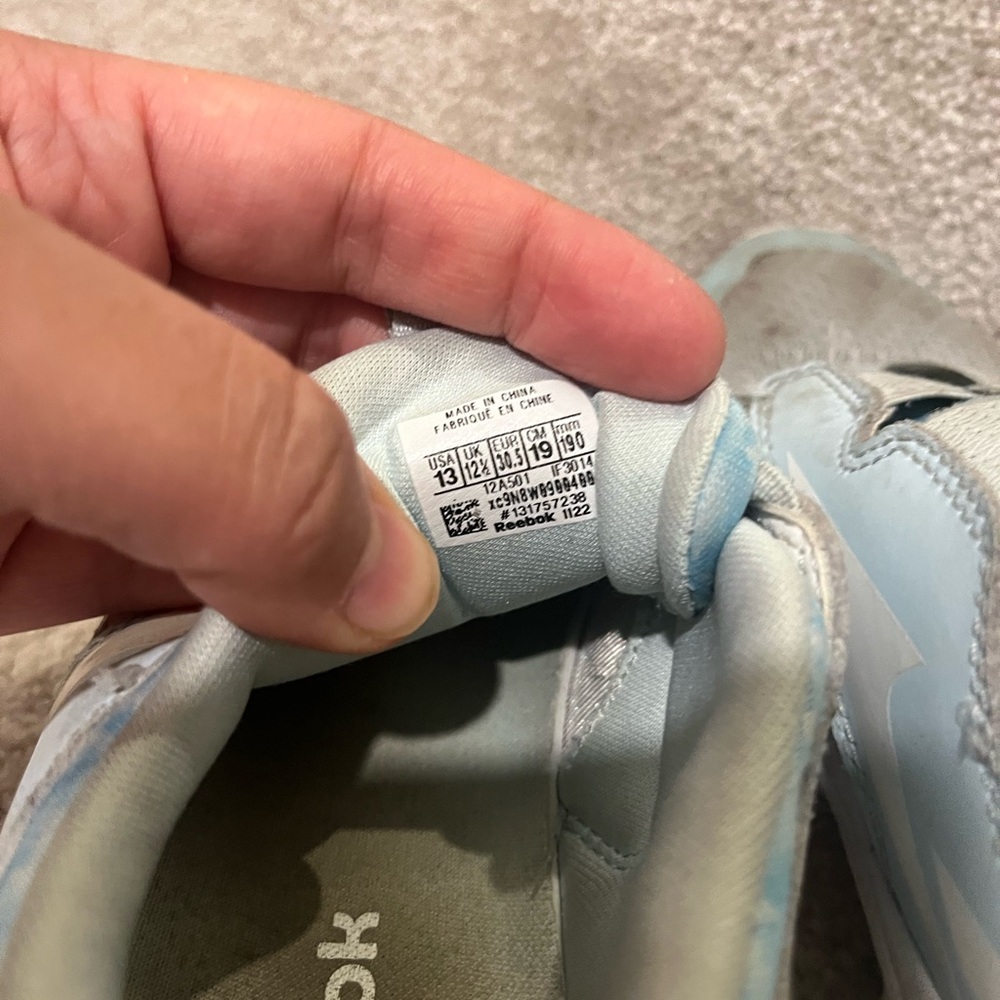 👟 REEBOK Girls XT Sprinter Slip On Running Shoe Sneaker | Blue | size 13 - Picture 5 of 7